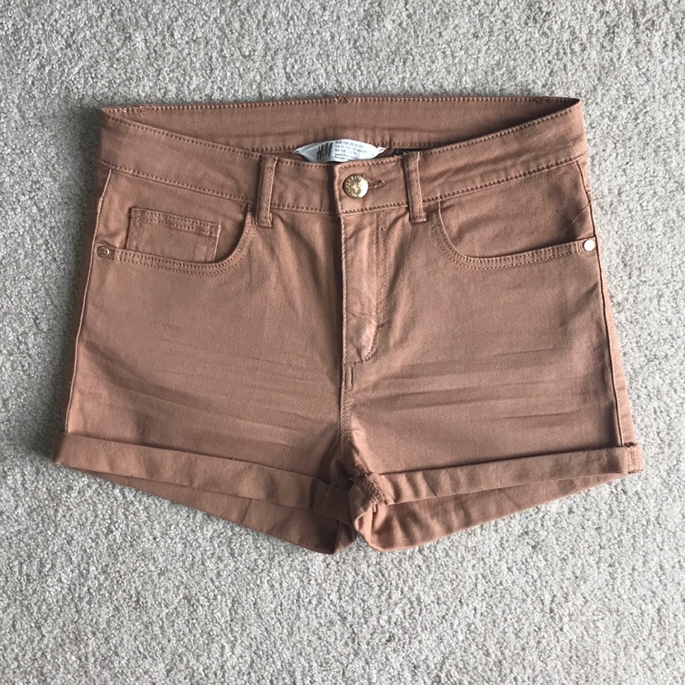 H&M Tan Jean Shorts